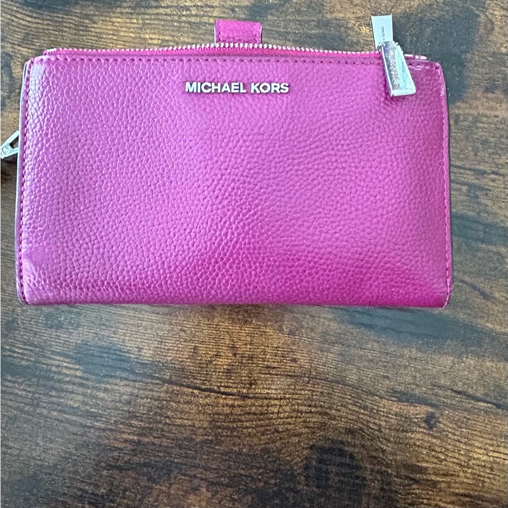 Michael Kors double zip phone wristlet Wallet